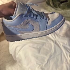 Nike Sky Blue and White Sneakers